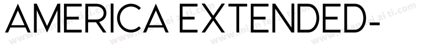 America Extended字体转换